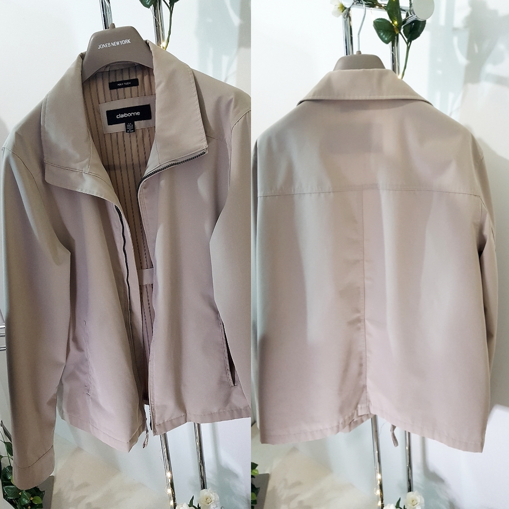 Claiborne Men's Jacket🌟Poly-Tech|Water-Resistant🌾Spring/Fall Jacket